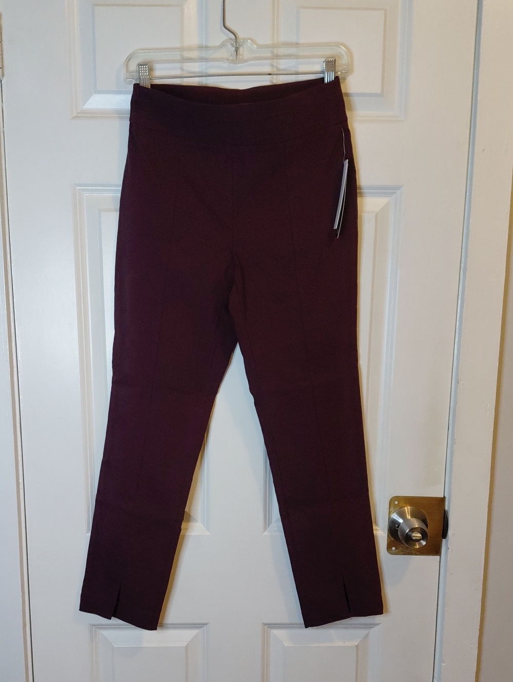 Joe B Straight-Leg Ankle Pants in Deep Plum